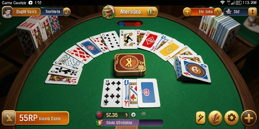 Tampilan gameplay 55RP menampilkan keseruan dalam bermain Gaple.