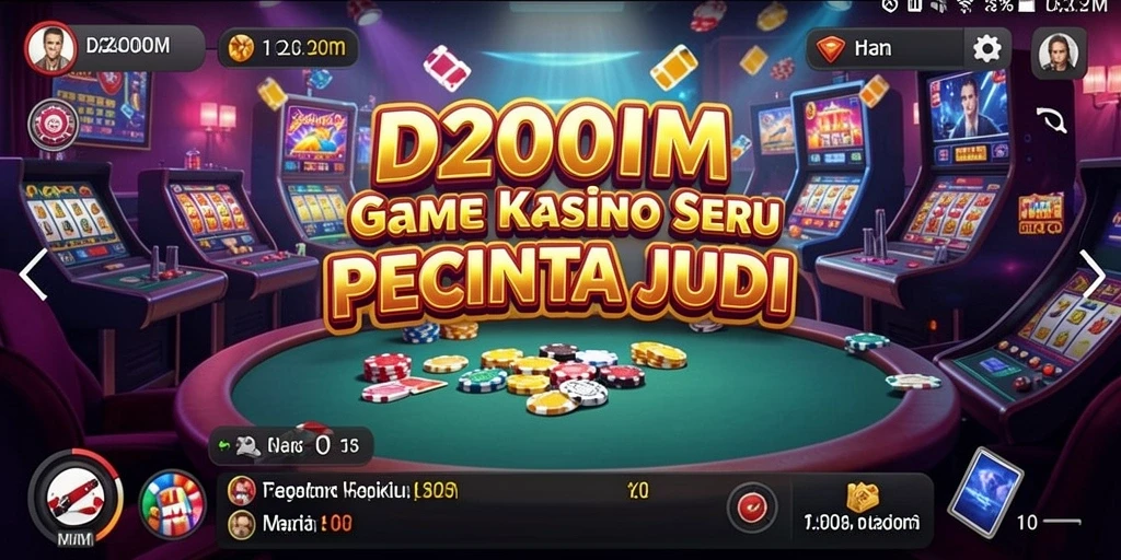 Tampilan menarik dari gameplay kasino D200M yang mengasyikkan.