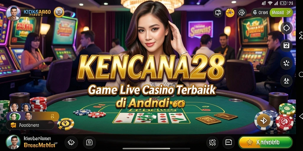 Tampilan menarik dari permainan Live Casino KENCANA28.