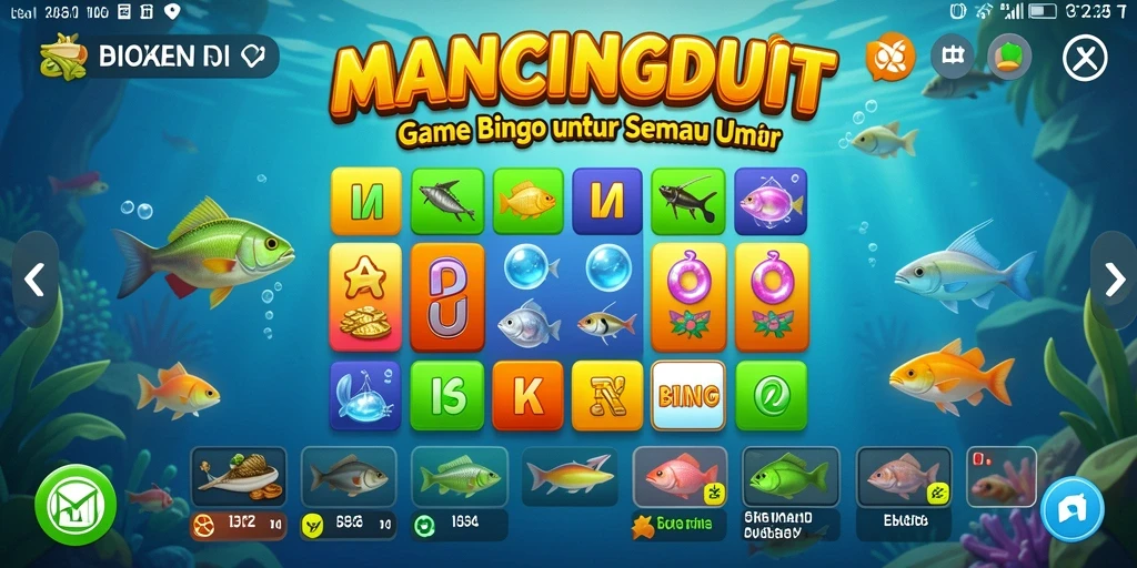 Tampilan gameplay seru di MANCINGDUIT dengan kartu Bingo yang menarik.