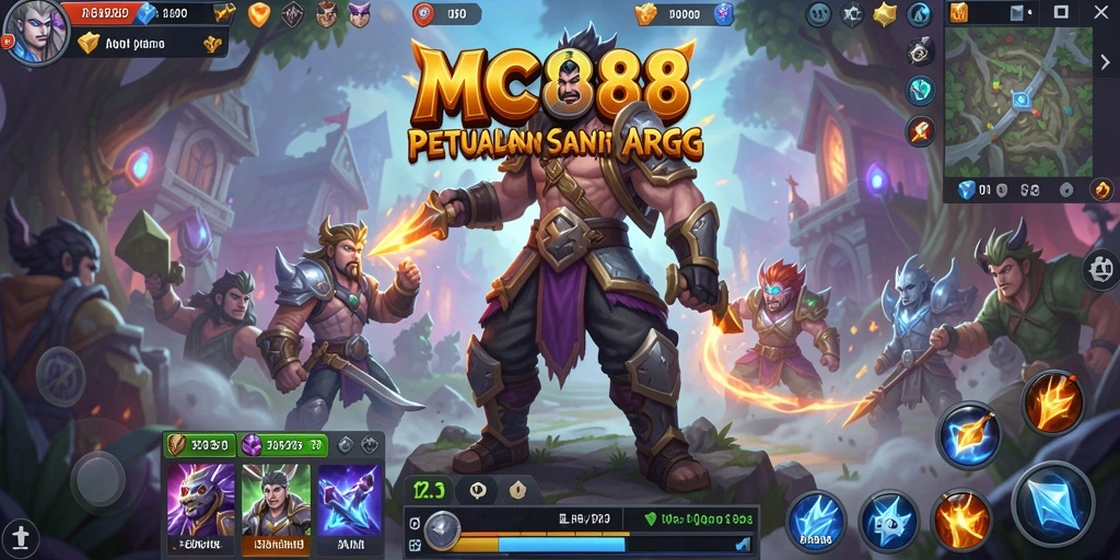 Screenshot gameplay ARPG MC888 yang penuh aksi dan petualangan.