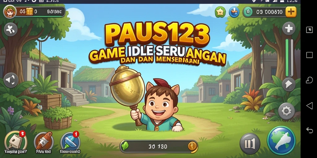 Tampilan gameplay seru dari PAUS123 dengan sistem Idle.
