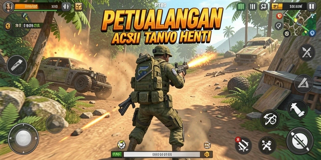Tampilan gameplay PT89 yang mendebarkan dengan aksi intens.
