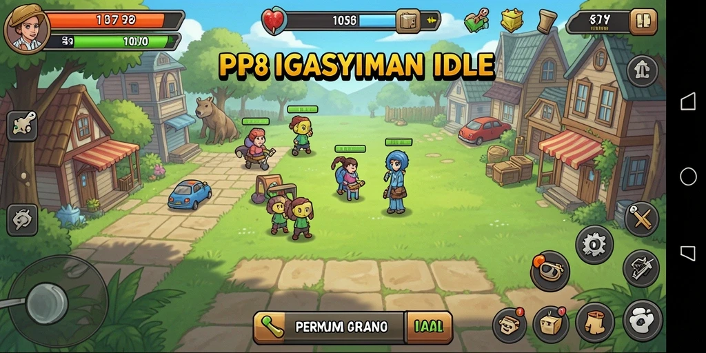 Tampilan gameplay menarik dari RP8 dengan karakter yang unik.