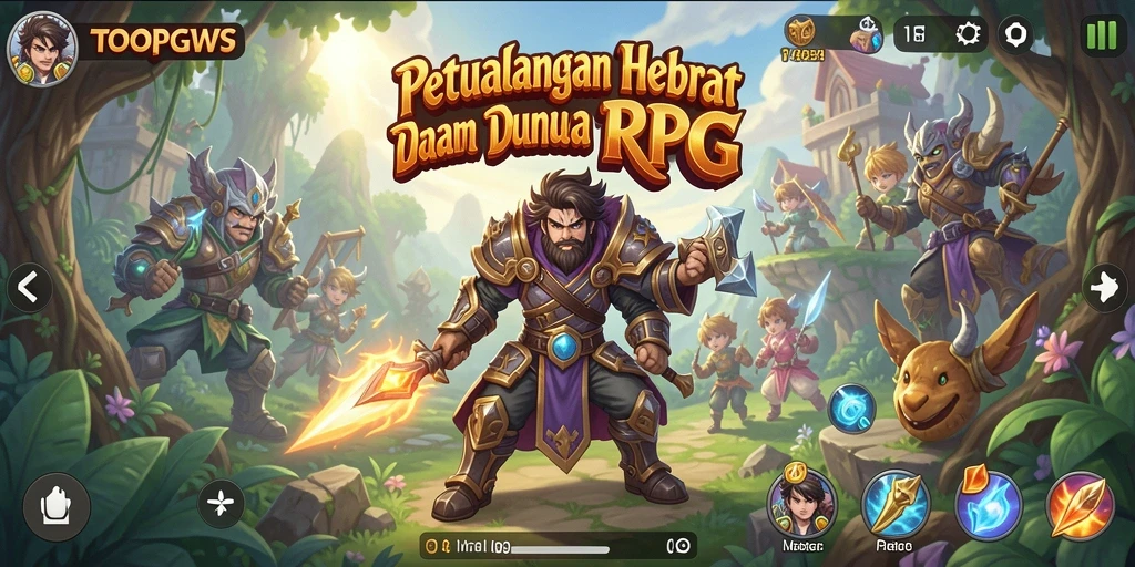 Tampilan gameplay RPG yang memukau di TOOPGWS.
