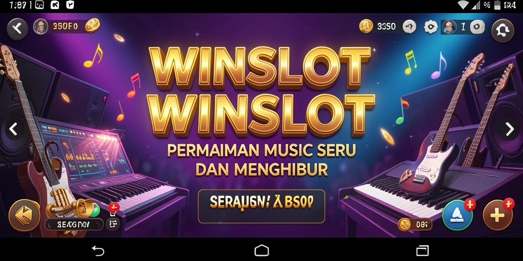 Tampilan gameplay WINSLOT dengan iringan musik yang seru.